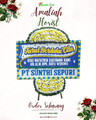 Papan Bunga Duka di Pondok Tinggi